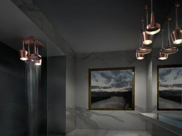 CALICES - LED brass pendant lamp by Tender rain - view 3